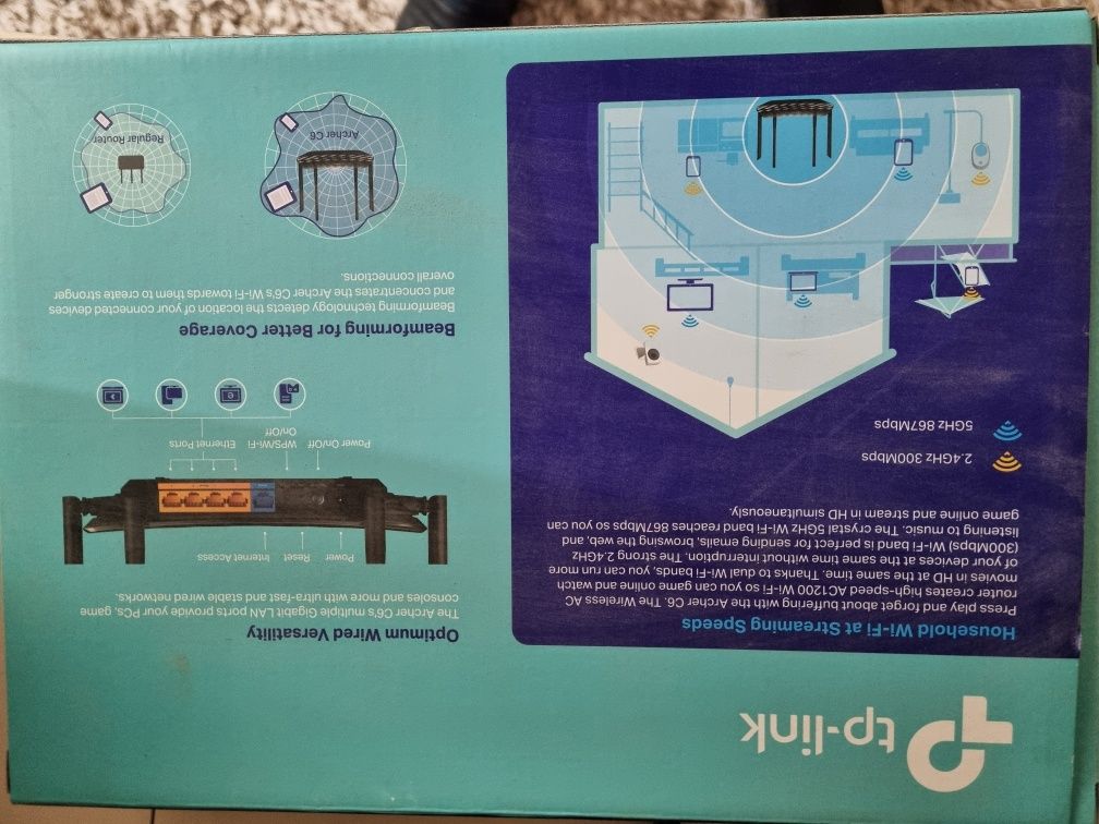 Router Tp-link AC1200 Gigabit ARCHER C6 /5 G