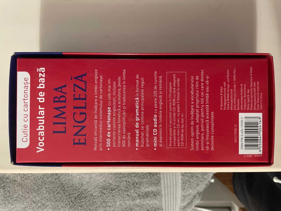 Vocabular de baza limba engleza + CD + manual gramatica
