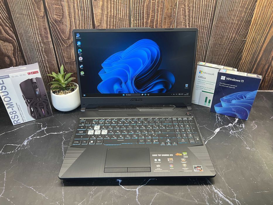 Игровой ноутбук ASUS TUF A15 - Ryzen 5‑7535HS / 16ГБ / 512ГБ / RTX2050