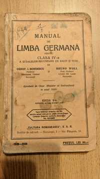 Manual de limba germană, 1929