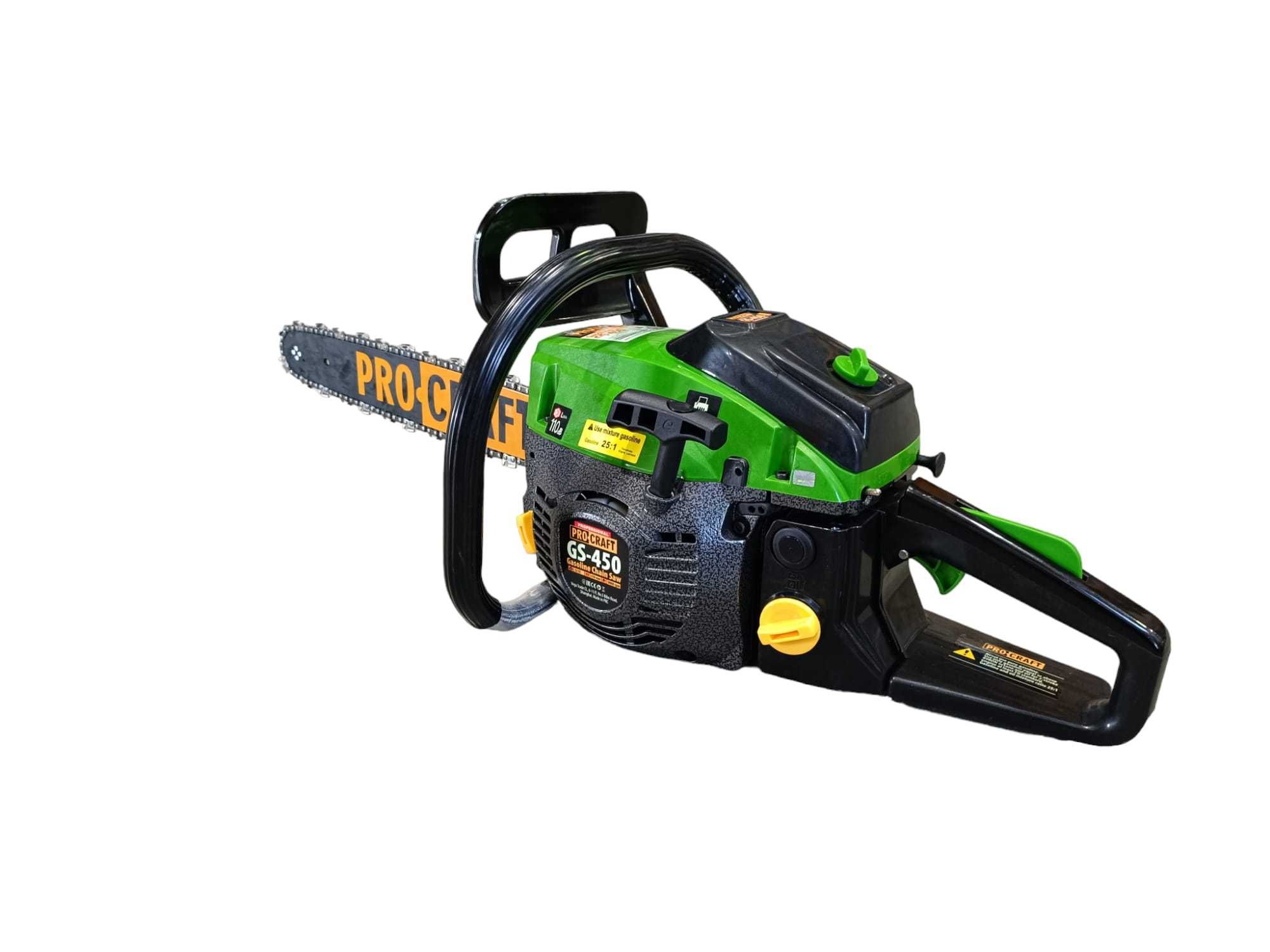 Drujba pe benzina Procraft GS-450 2T, 52cc, 8000rpm,lama 45cm Garantie
