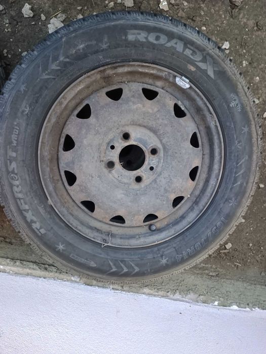 Jante + anvelope 165 / 70 R14 - Fiat Punto 2