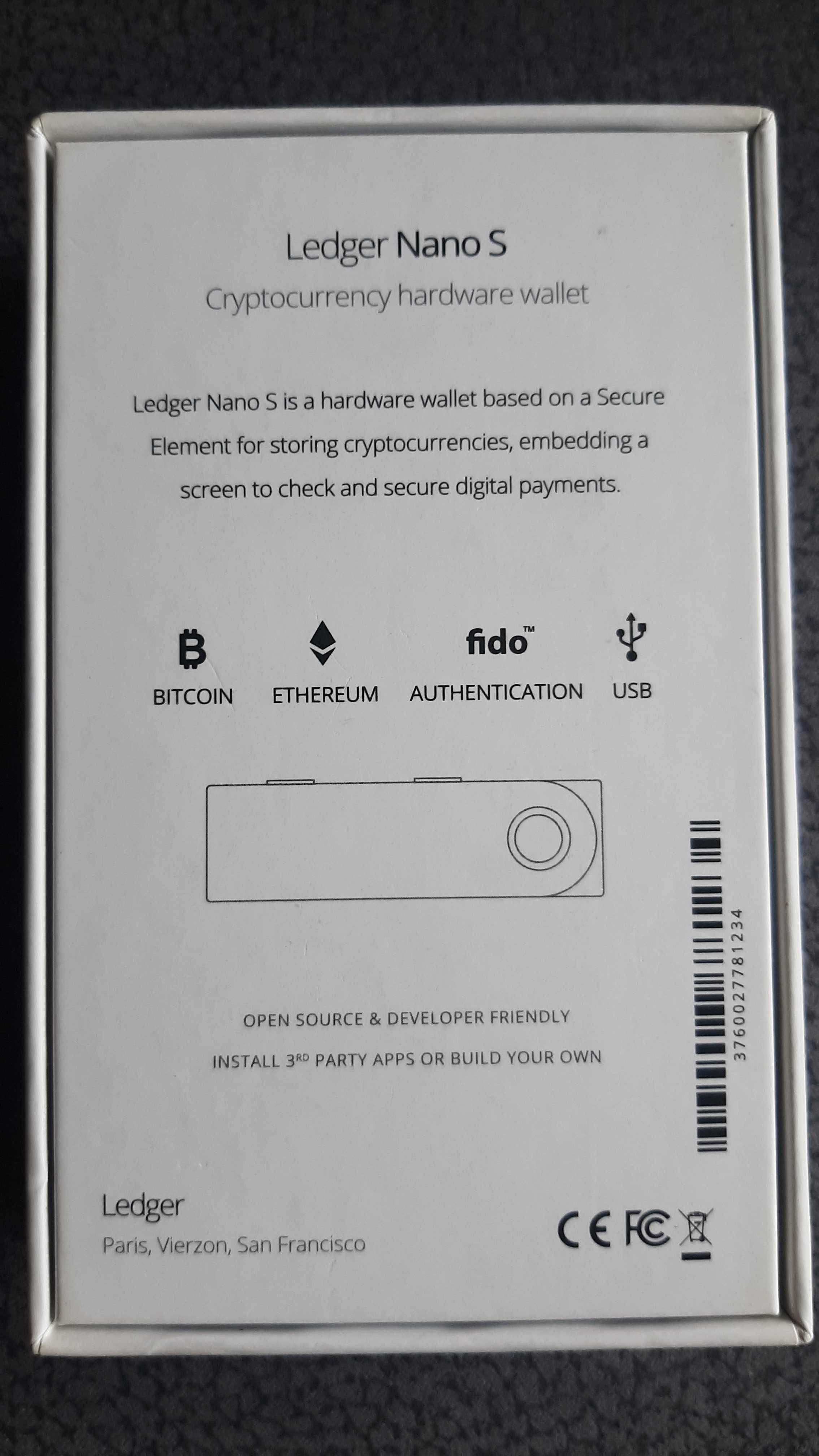 Ledger Nano S - Хардуерен портфейл за Bitcoin и Криптовалути