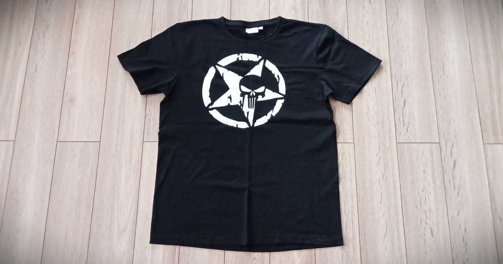 Тениска Punisher Army Black, размер М