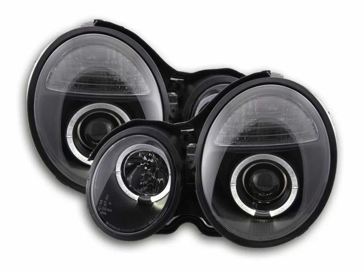 Фарове Мерцедес 210 Е класа Нови Тунинг ЛЕД angle Merceedes W210 LED