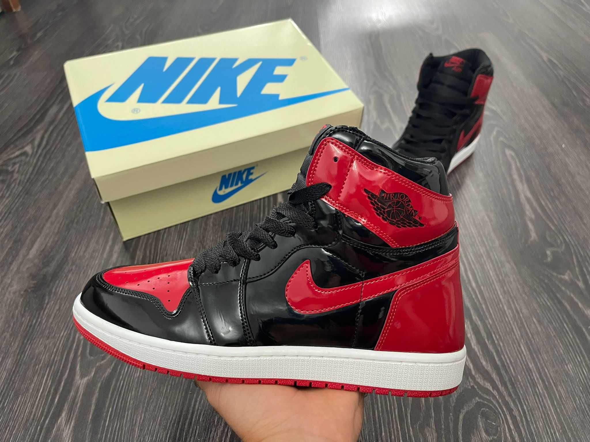 Nike Air Jordan 1 Patent Bred ( Verificare La Livrare}