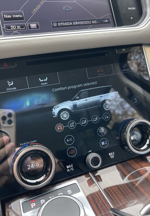 Display retrofit clima cu CarPlay L405 sau L494 cu/fara slot CD.