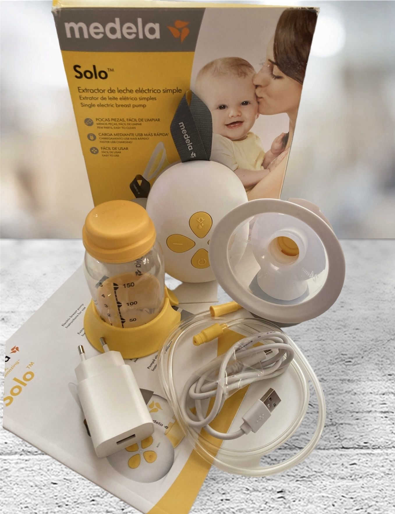 MEDELA solo единична двуфазна електрическа помпа за кърма