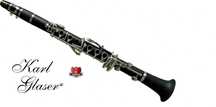 Clarinet Karl Glaser(Mi bemol) 12clape+6inele mini Böhm sistem ebonita