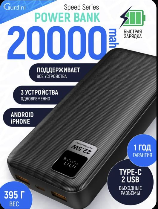 Повербанк с быстрой зарядкой