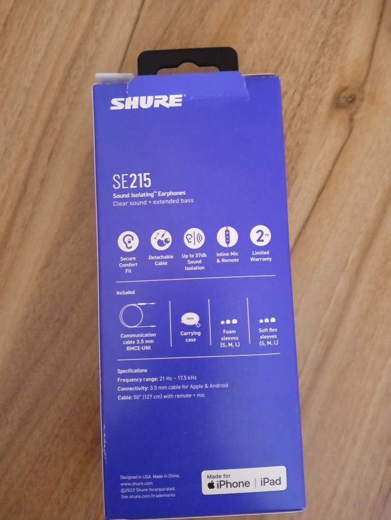 Shure SE-215 Purple edition//Shure SE215 Лилави