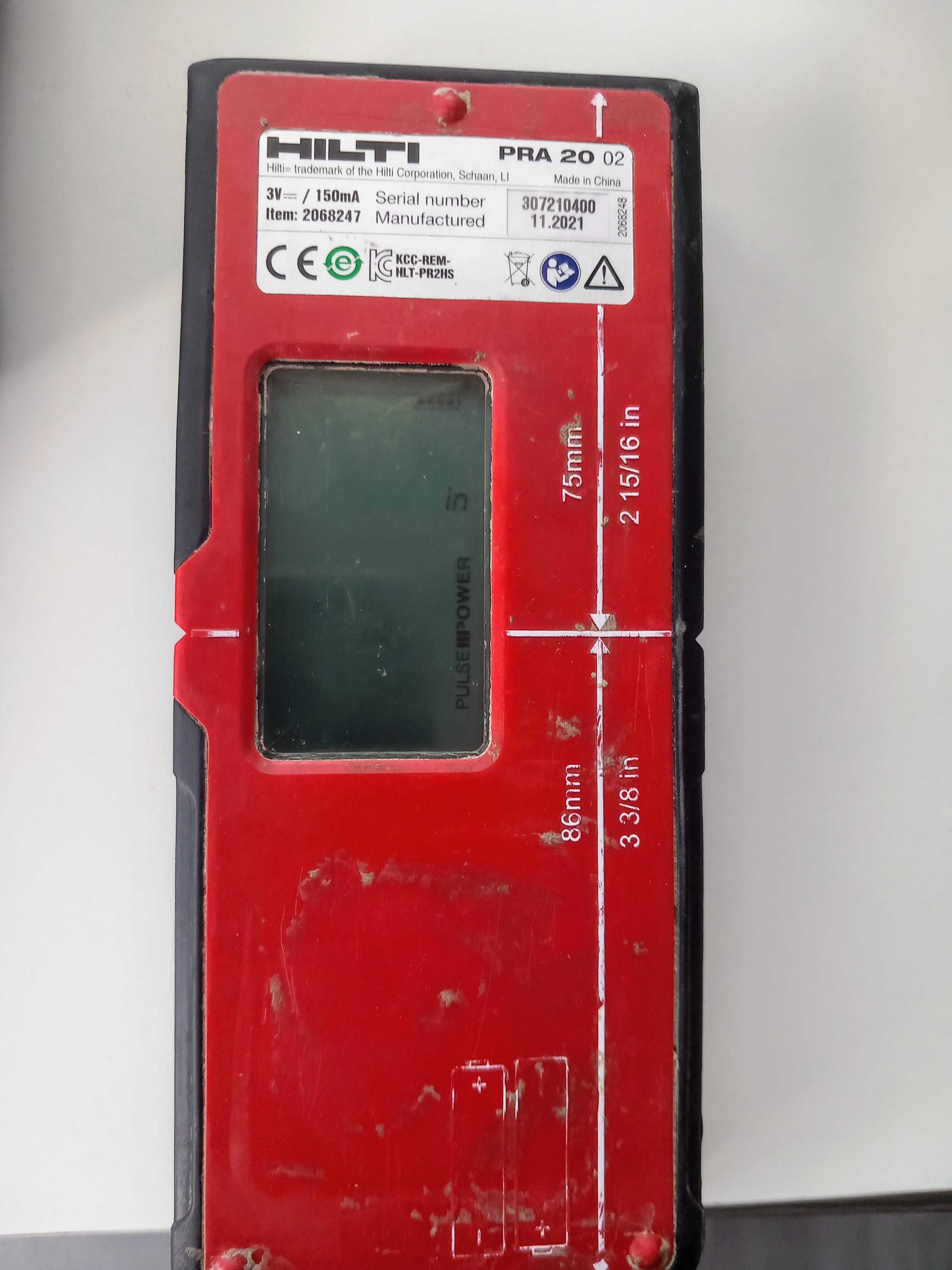 Ротационен лазарен нивелир,приемник Hilti PRA 20