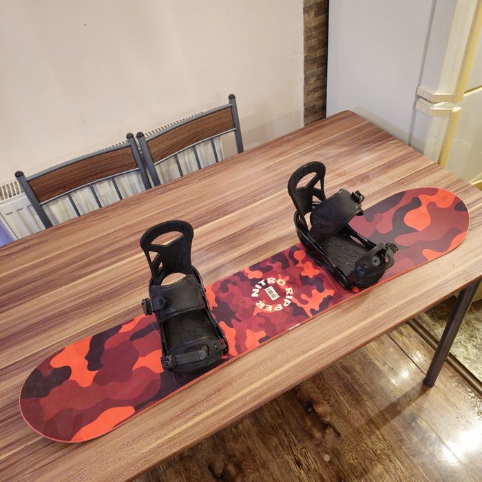 Placa Snowboard Nitro Ripper 116cm Cu legaturi Burton Mission S