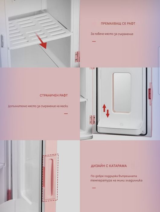 Мини хладилник NORTHCLAN 15 л, с 220 V AC/12 V DC,двоен режим