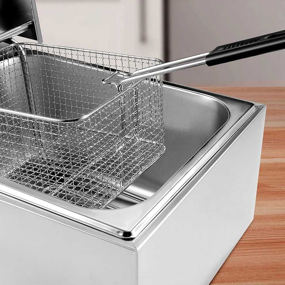 Friteuza electrică inox de 6 litri 2500W