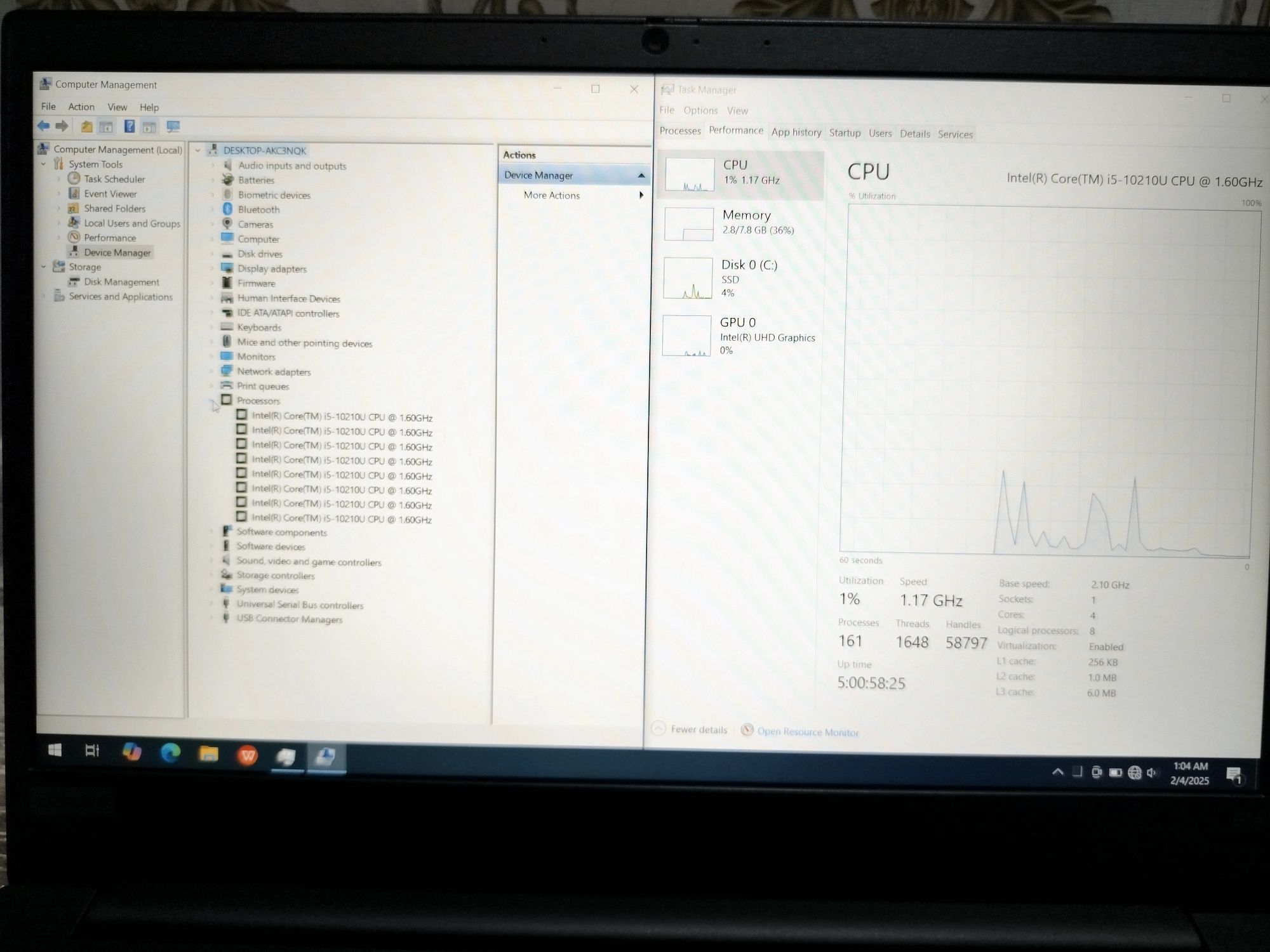 Lenovo thinkpad i5-10210U(10-покаления) IT boyicha oqidiganla uchun