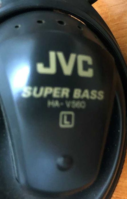 Casti audio Super Bass JVC HA-V560, cu jack tata de 3.5 mm, 3 m