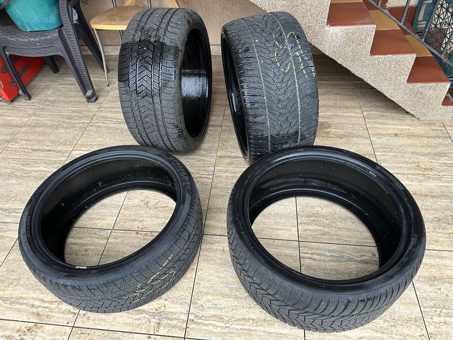 Anvelope Iarna BMW 2 dimensiuni HANKOOK spate si TIRELLI fata