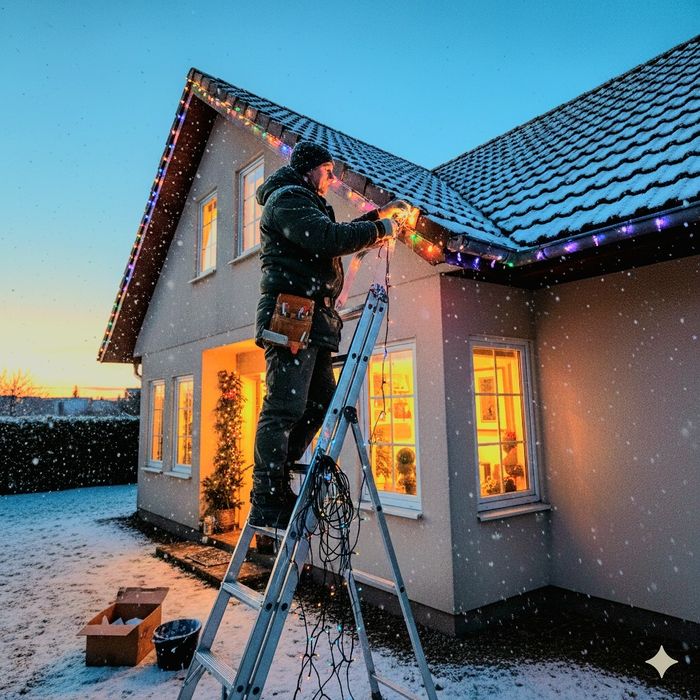 MONTAJ-  Instalații de Crăciun / Ghirlandă luminoasă