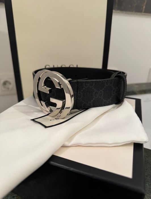 Curea originala Gucci Supreme belt with G buckle noua cu factura