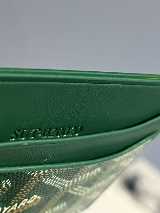 Portcard Goyard Piele Premium Cardholder Verde