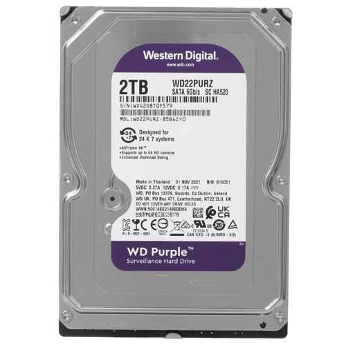 Жесткий диск HDD 1000 Gb Western Digital  Purple