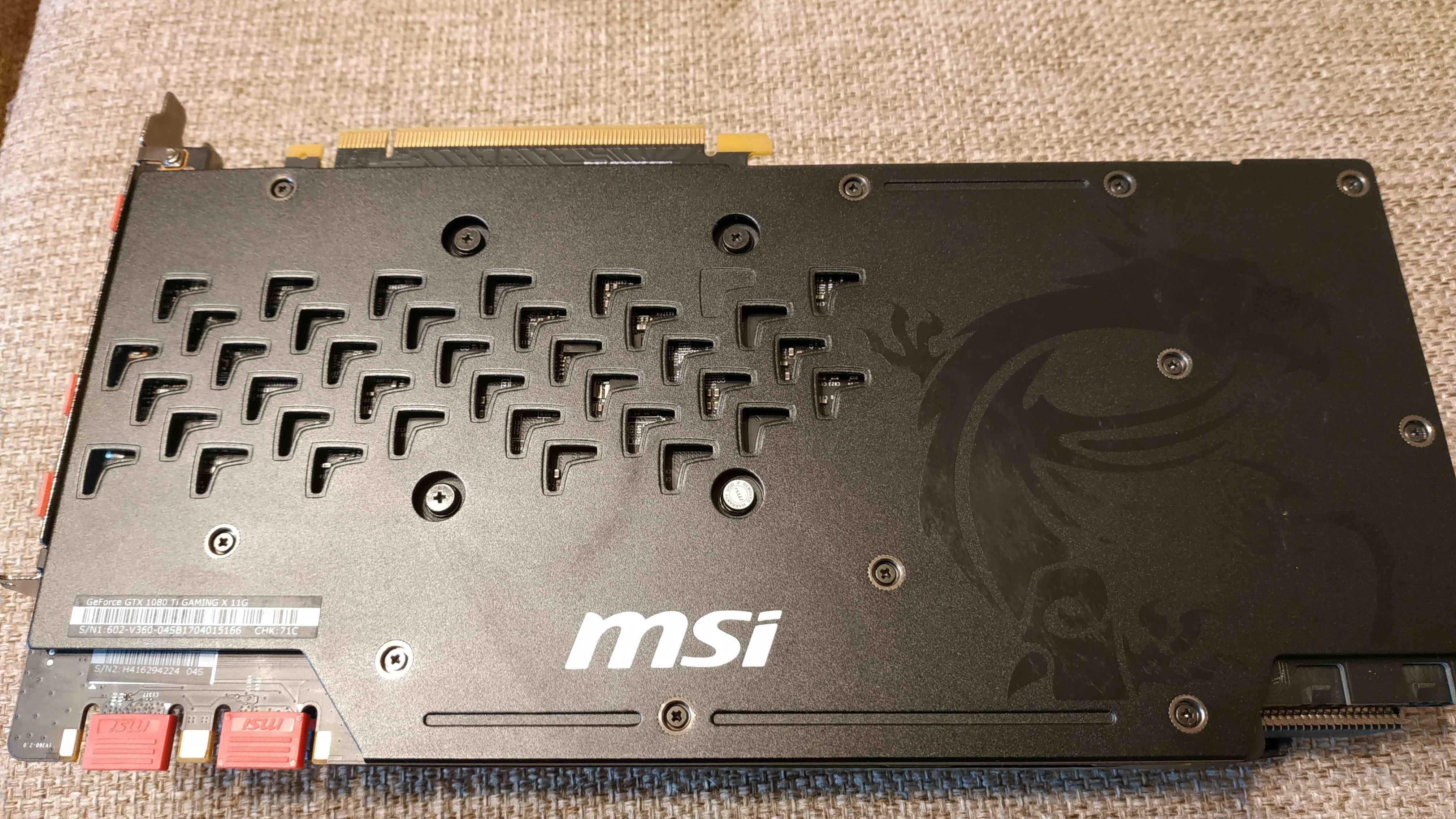 MSI GeForce GTX 1080 Ti GAMING X 11GB 352-bit ca noua sigiliu pe surub