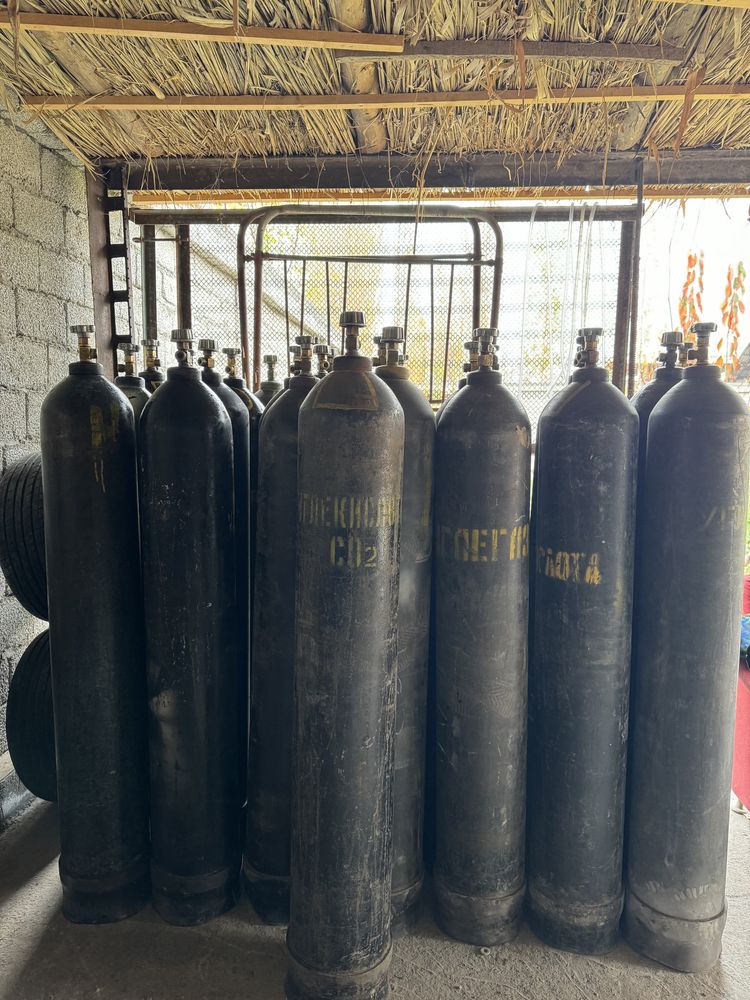 углекислый газ кислород аргон прапан