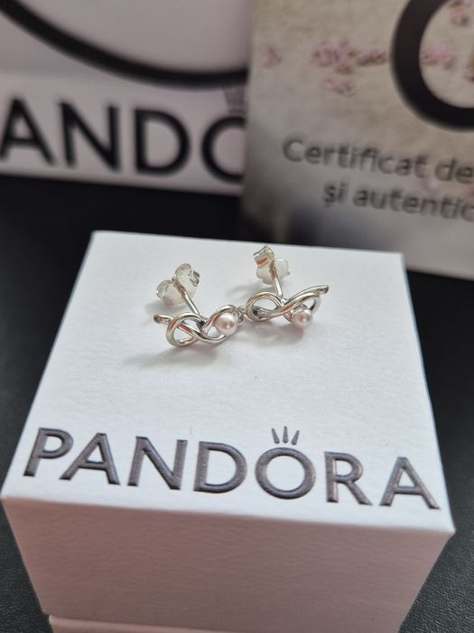 Cercei Pandora - Infinity Knot Stud Earrings