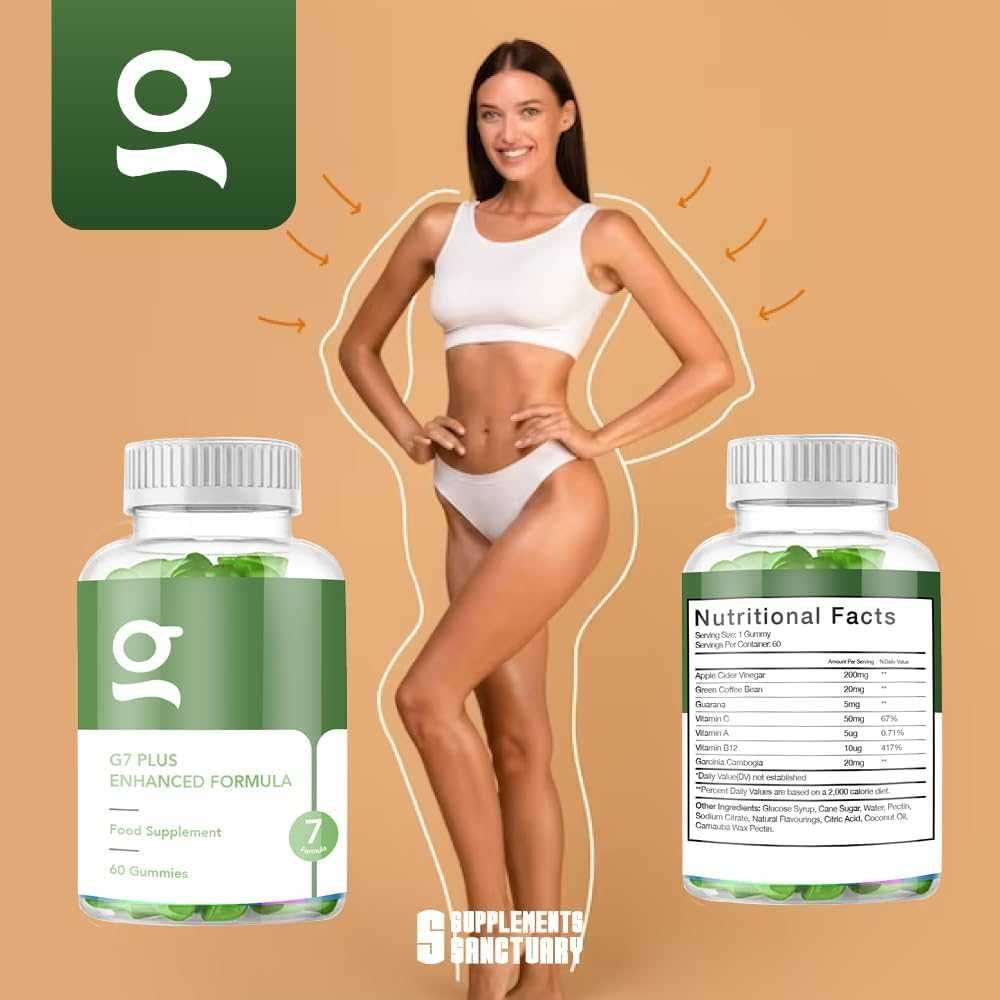 G7 Plus Greens Gummies поддържа здравословна загуба на тегло(60 дъвки)