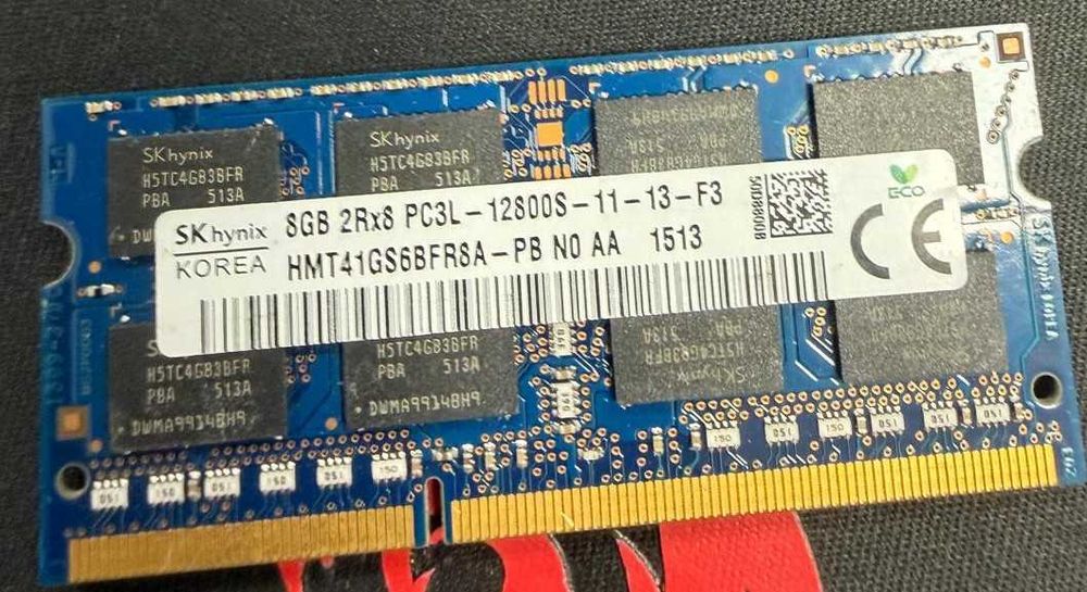 Memorie laptop Hynix 8GB DDR3L PC3L-12800s 1600Mhz HMT41GS6BFR8A-PB