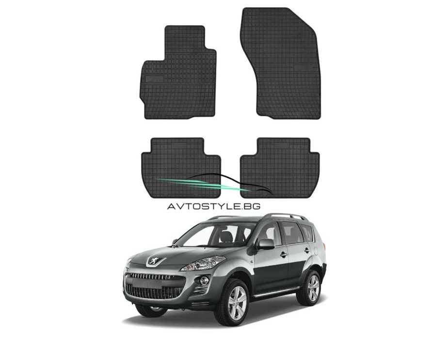 Гумени стелки за Peugeot 4007, 2007-2012 г., Frogum - El Toro