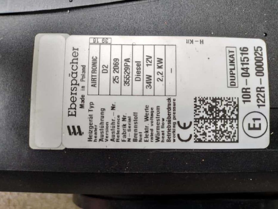 Incalzire stationara auto Webasto / Sirocou / Eberspacher