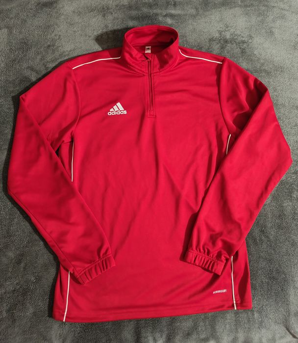 Адидас , Adidas червена спортна блуза с цип
