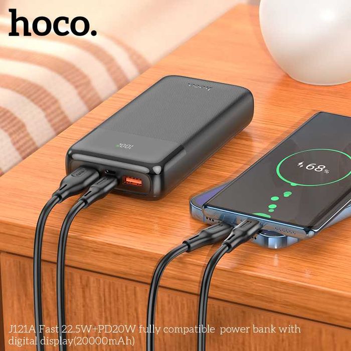 Hoco J121A FAST 22.5W+PD20W Power Bank 20000mAh for Samsung iPhone 17