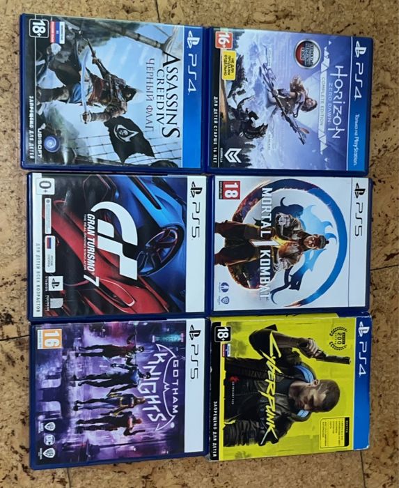 Продам playstation 4|5 б/у диски вместе