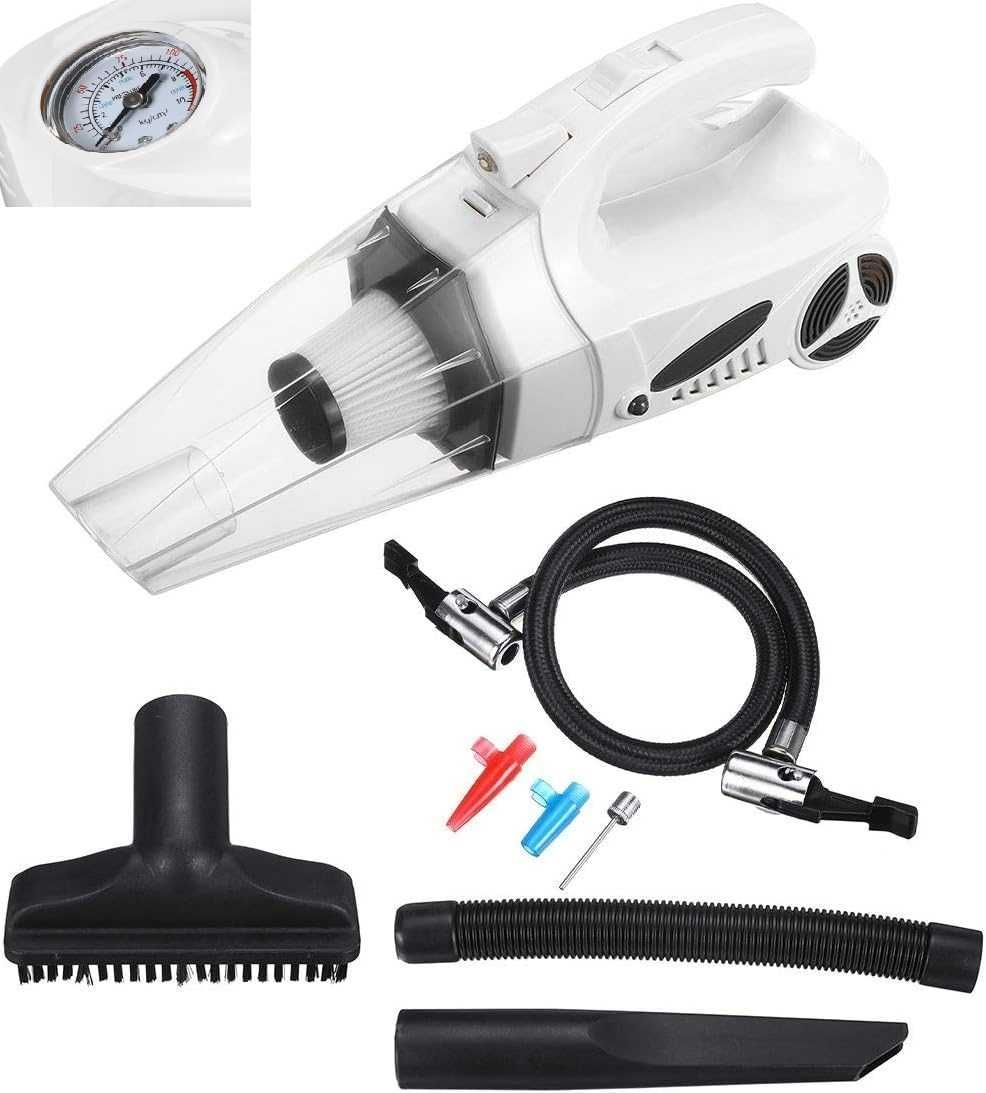 Прахосмукачка за кола с Компресор за напомпване на гуми 12V/120W