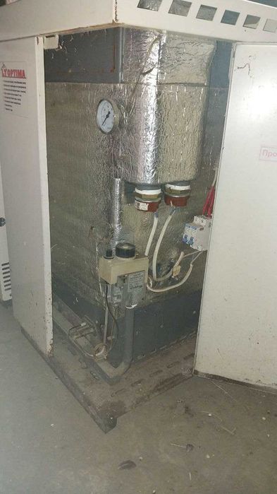 Котел Оптима на свете и газе