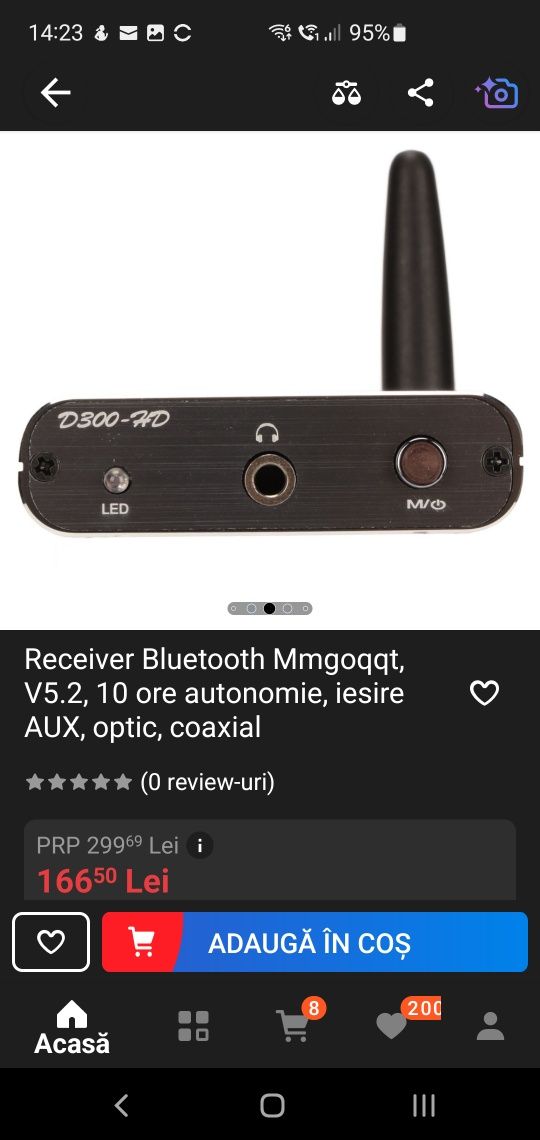 Bluetooth receiver D300 hd