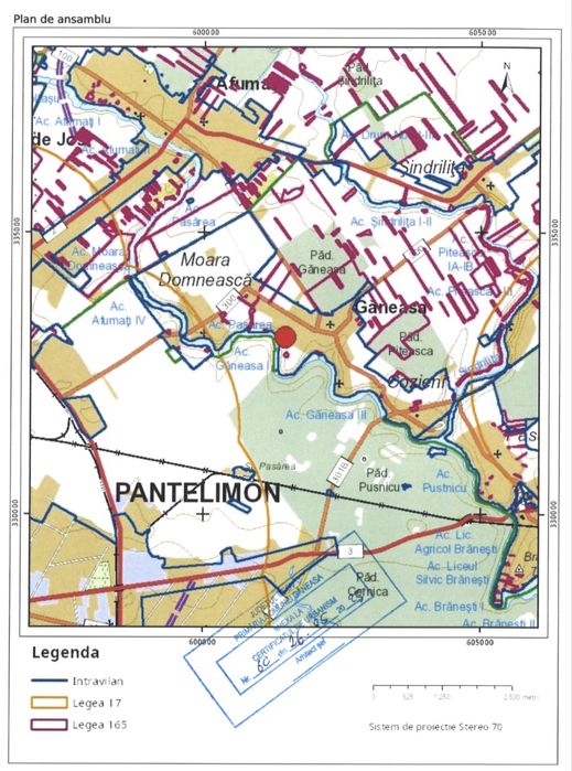 Teren intravilan Bucuresti-ILFOV Ganeasa,utilitati, padure, lac