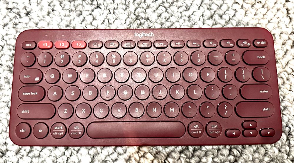 Tastatura Logitech Wireless Multi-Device K380, Rosu