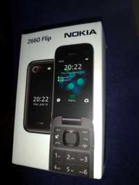 NOKIA 2660 Flip 4G DualSIM ecran 2.8" negru SIGILAT - pentru vârstnici