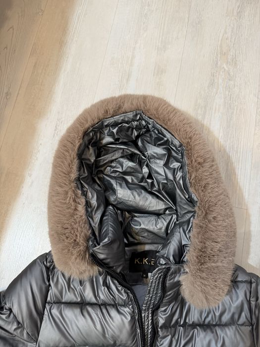 Дамско зимно яке с качулка