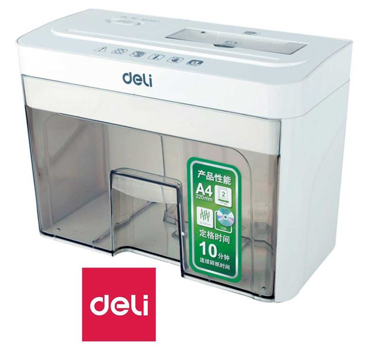 Шредер Deli 9932  2лист Доставка по городу БЕСПЛАТНО!