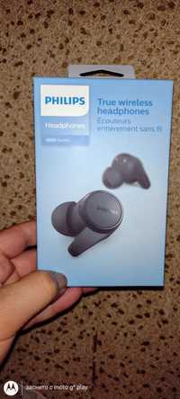 Безжични слушалки Philips TAT1207BK/00, In-Ear, Bluetooth, Черен
