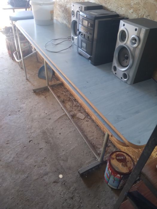 Masa terasa metal plus blat