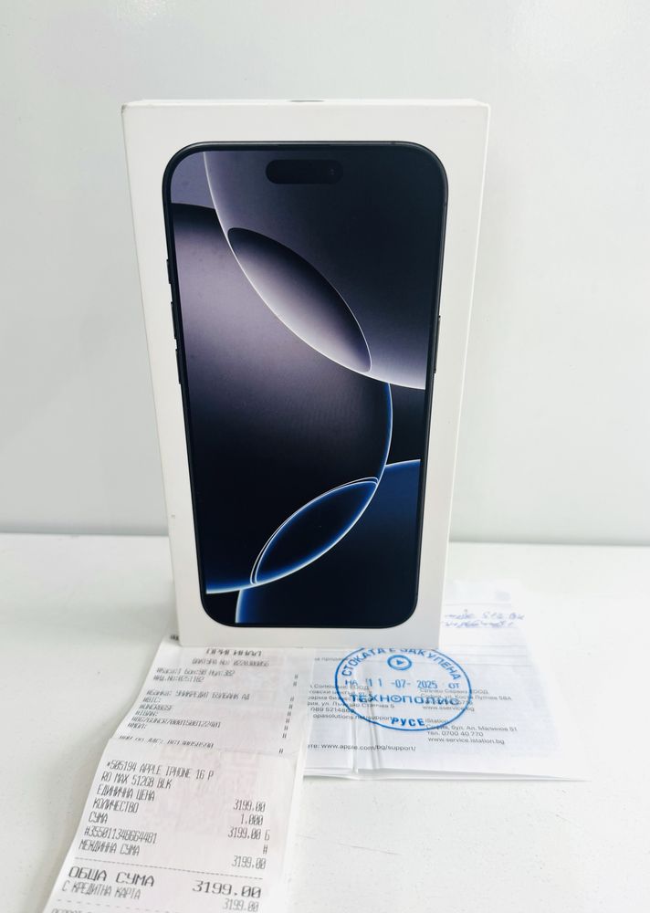 НОВ! iPhone 16 Pro Max 512GB Black Titanium 2г.ГАРАНЦИЯ!