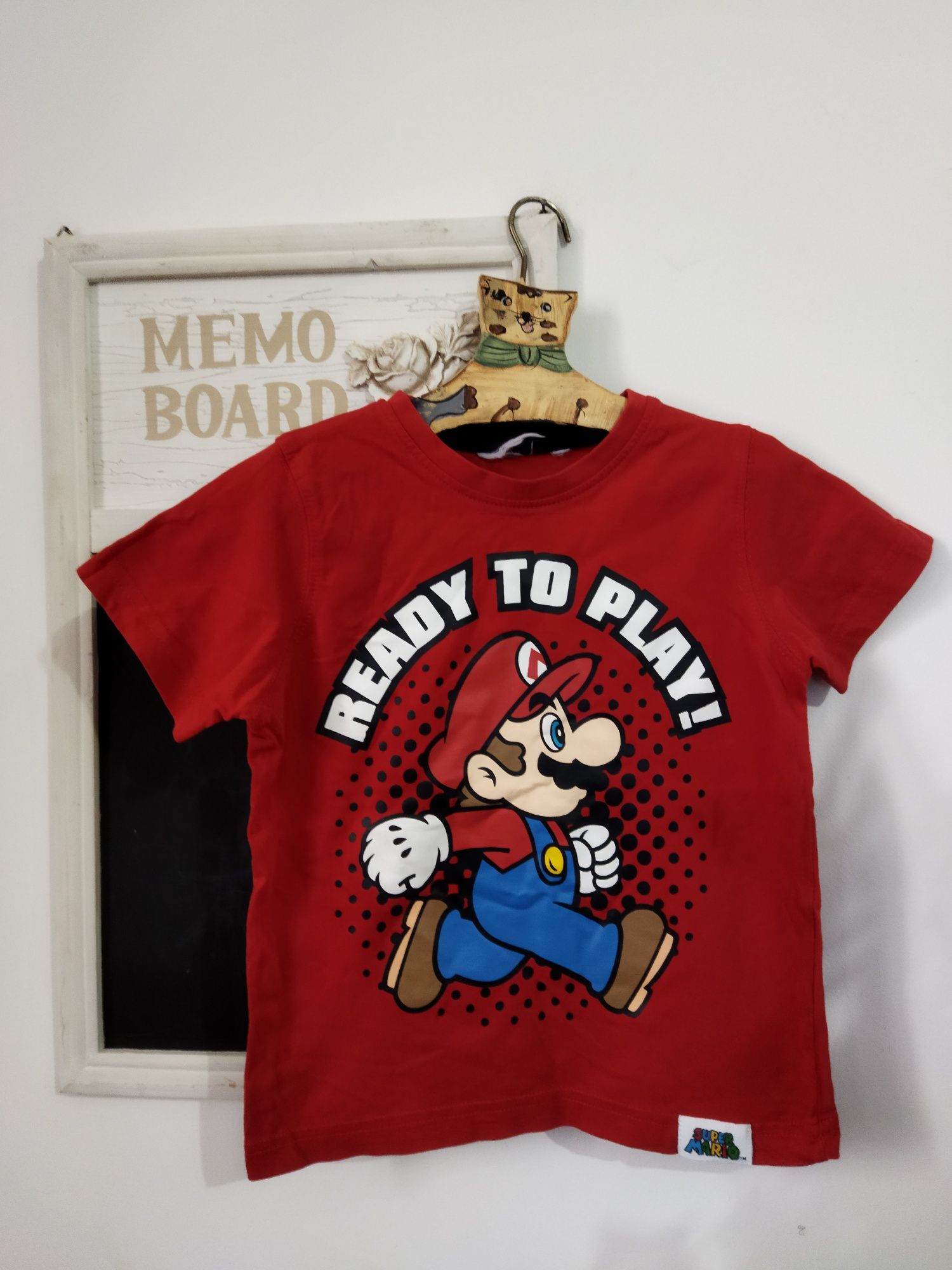 Tricou original Mario Supermario copii 4-5-6 ani mărimea 110-116
