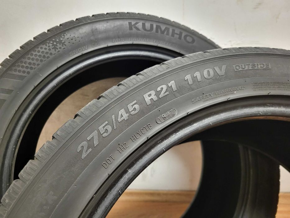 2 бр. 275/45/21 Kumho DOT1922 / зимни гуми