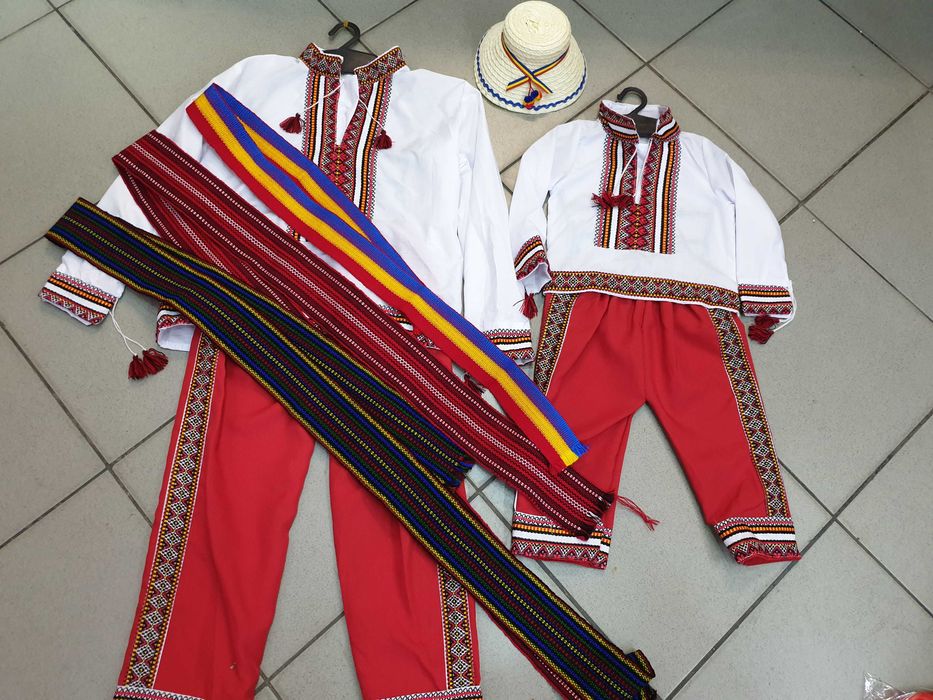 COSTUM POPULAR national traditional romanas ie vesta camasa clop COPII